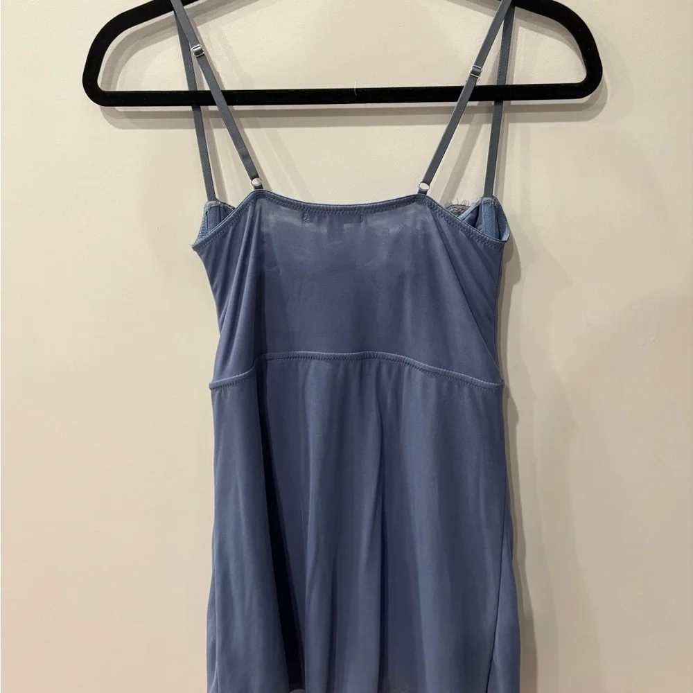 Urban Outfitters Blue Mesh + Lace Party Dress - Picture 3 of 8